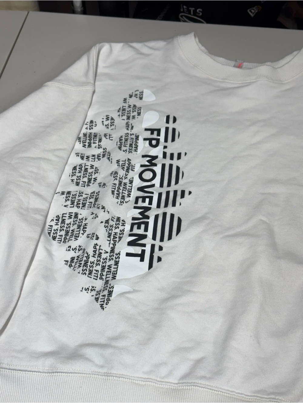 FP Movement All Star Logo Pullover— White Medium NWT - Picture 5 of 7
